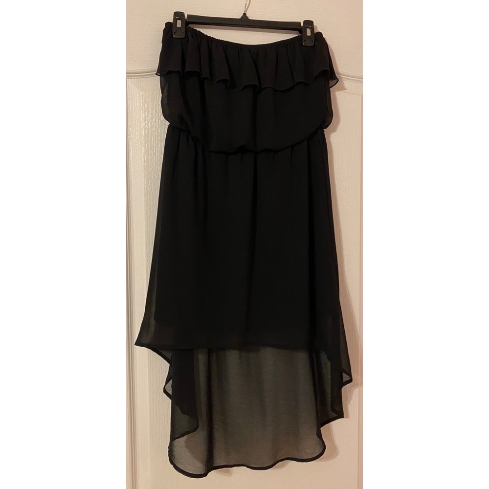 Ruffled High Low Dress